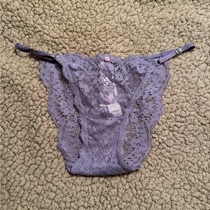 Victoria's Secret Lavender Lace Thong